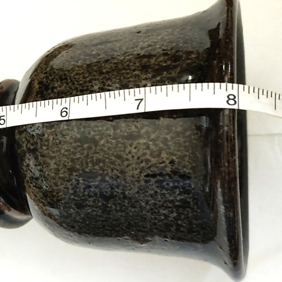 VINTAGE ARTISAN SET OF FIVE POTTERY STONEWARE (WINE) GOBLETS - Picture 10 of 16